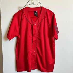 Adidas red baseball jersey Size XL